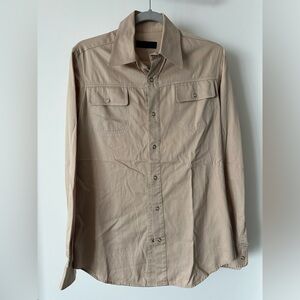 Tan Button-Up Shirt